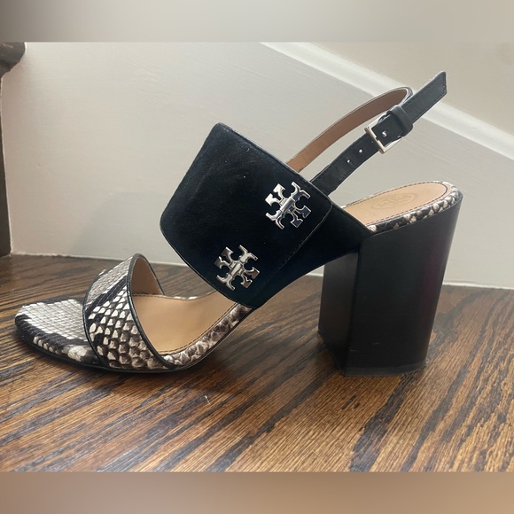 Tory Burch Leather & Suede Sandals (11) - Picture 1 of 11